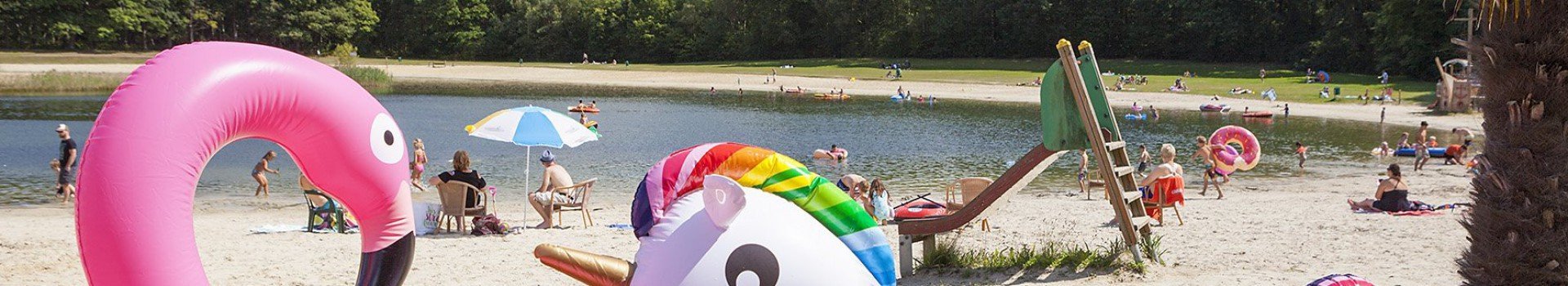 Camping met strandbad